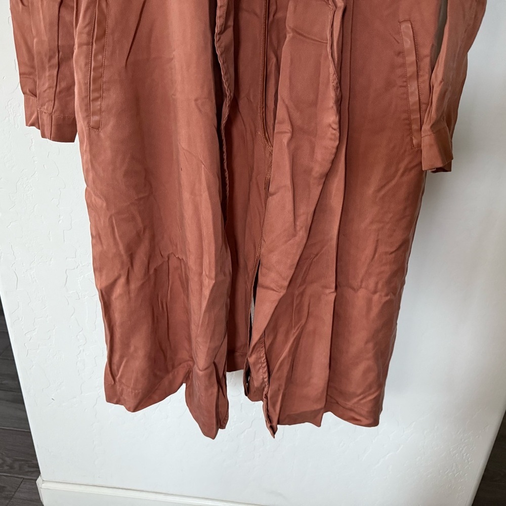 Badgley Mischka Terracotta Trench Coat - Picture 5 of 12